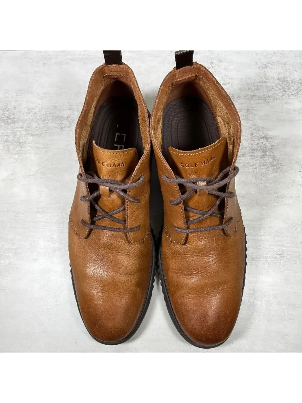 Cole Haan 2.ZeroGrand Chukka Boots - Men's Size 12 - British Tan Java